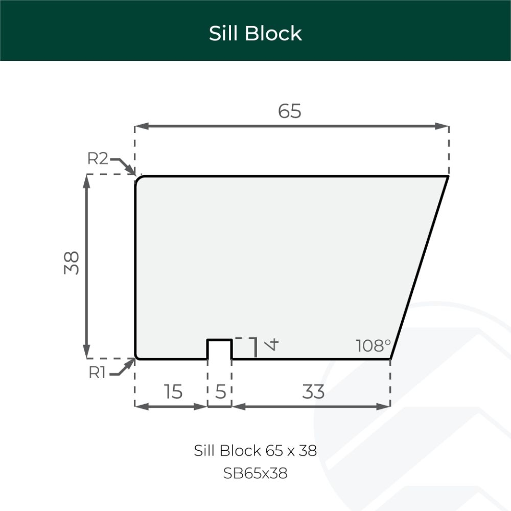 Sill Block 65 x 38 - Southern Pine Products